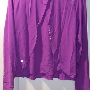Purple Long Sleeve Athletic Top